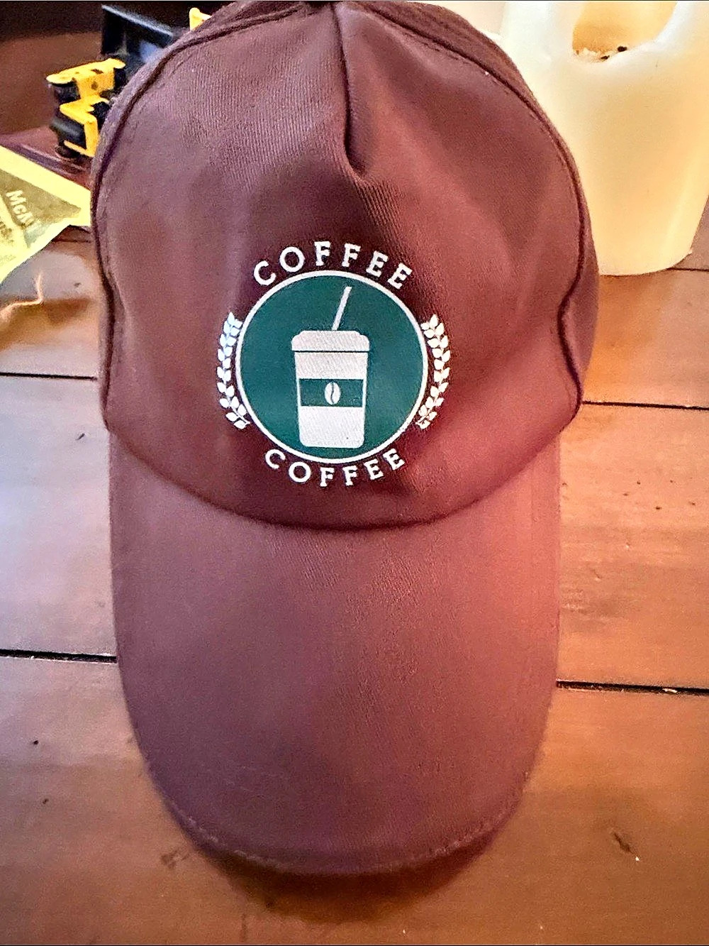 Coffee Graphic Brown Hat